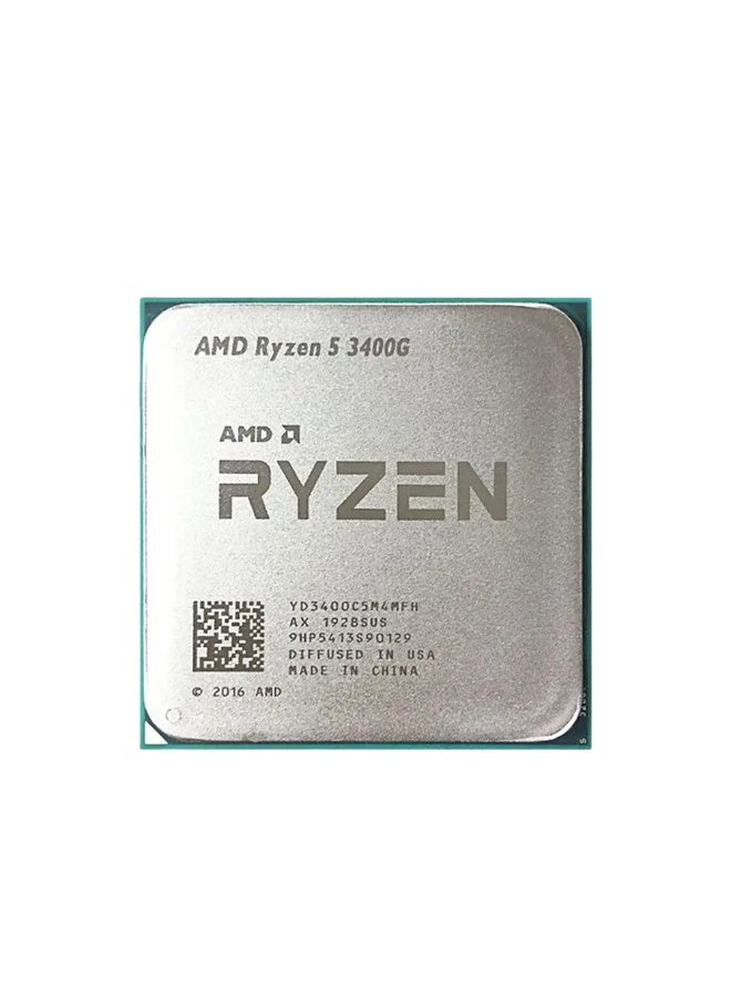AMD Ryzen 5 3400G 3.7GHz 4-Core 8-Thread L3=4M Processor R5 3400G Socket AM4 12NM 65W DDR4 New but without cooler - Image 2