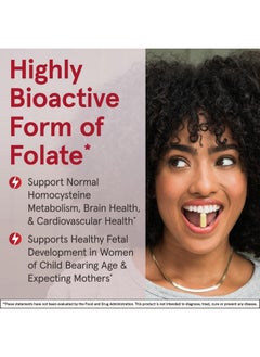 جارو فورملاز Jarrow Formulas® Methyl Folate 1000 mcg، مكمل غذائي، ميثيل فولات لدعم الطاقة الخلوية، 100 كبسولة نباتية، إمداد لمدة 100 يوم  - Image 4