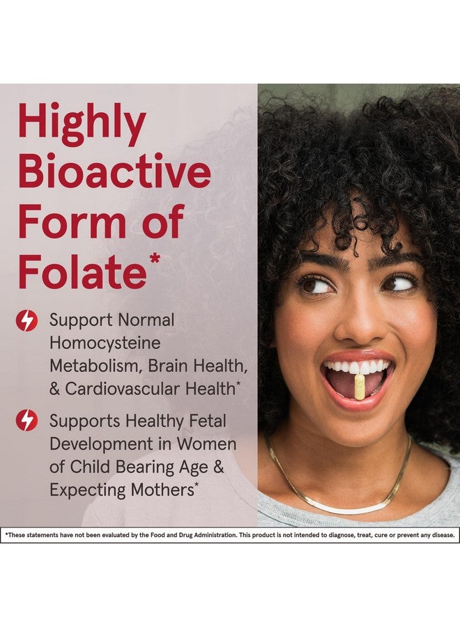 جارو فورملاز Jarrow Formulas® Methyl Folate 1000 mcg، مكمل غذائي، ميثيل فولات لدعم الطاقة الخلوية، 100 كبسولة نباتية، إمداد لمدة 100 يوم - Image 4