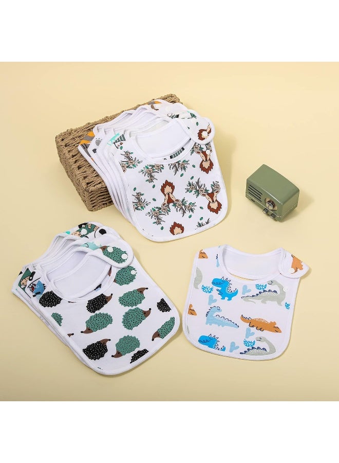 Benoxine Baby Bibs Soft and Absorbent Organic Cotton Bandana Drool Bibs Set for Boys Girls Newborn 0-36 Months - Image 4