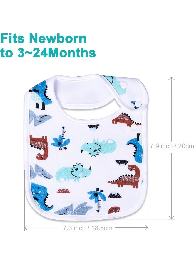 Benoxine Baby Bibs Soft and Absorbent Organic Cotton Bandana Drool Bibs Set for Boys Girls Newborn 0-36 Months - Image 3