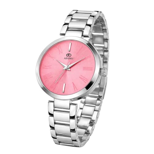 ADAMO Enchant Pink Dial Women's & Girl's Watch 2480SM06 - Image 1
