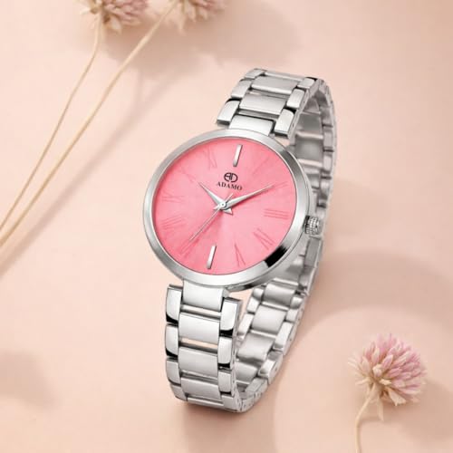 ADAMO Enchant Pink Dial Women's & Girl's Watch 2480SM06 - Image 2
