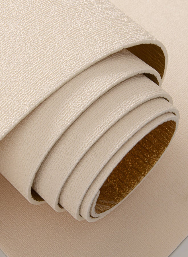 نوايوو ورق حائط ثلاثي الأبعاد سميك، ملصق حائط قابل للتقشير واللصق 50×300 سم، مقاوم للماء، نسيج كتان تقليدي، ذاتي اللصق وقابل للإزالة، لفافة فينيل لتزيين الحائط، ورق اتصال من قماش العشب لتغطية الحائط، وردي فاتح - Image 2