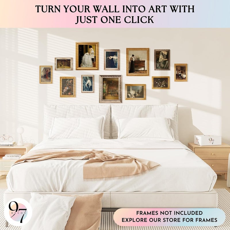 97 Decor Gothic Victorian Decor for Home - Antique Wall Art, Dark Pictures, Vintage Ladies Portrait Poster Print, Moody Maximalist Bedroom Decorations (8x10 Unframed) - Image 3