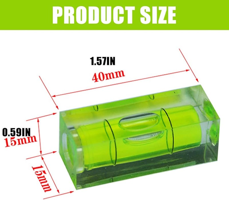 10 قطع من مساطر التسوية الخضراء الصغيرة سهلة الحمل أداة الرؤية الليلية للاستخدام الدقيق في البناء المنزلي - Image 4