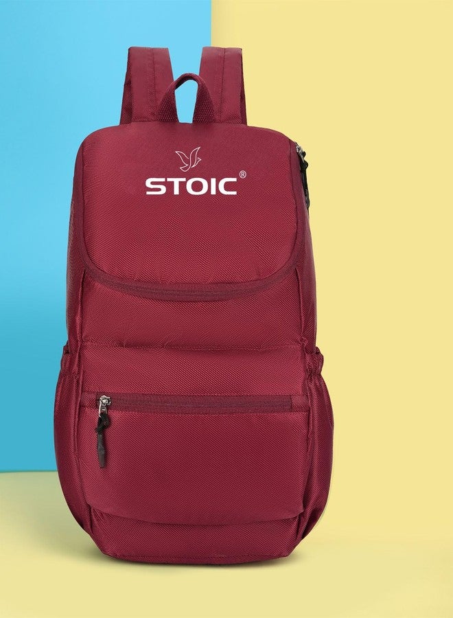 STOIC Women Bag Anti-theft Pocket, Office bag, college bags girls 22 L Laptop Backpack (MARRON) - Image 2