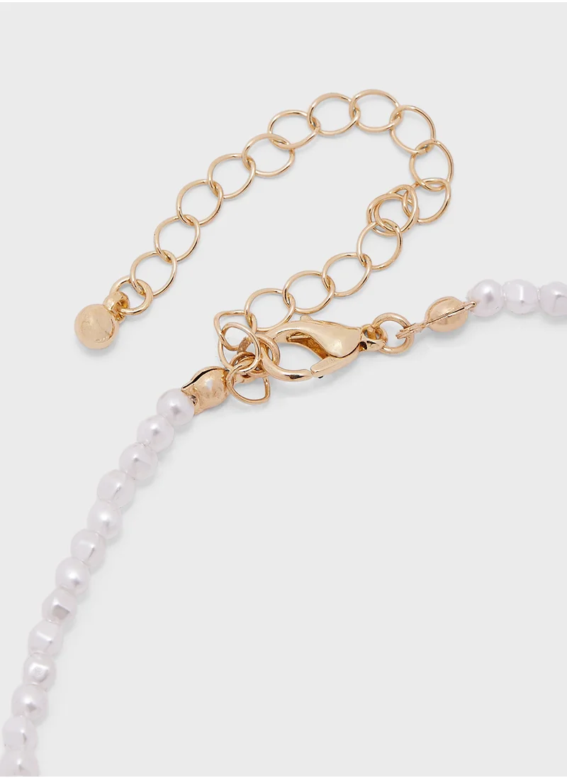 Ginger Diamante Strawberry Pendant Necklace