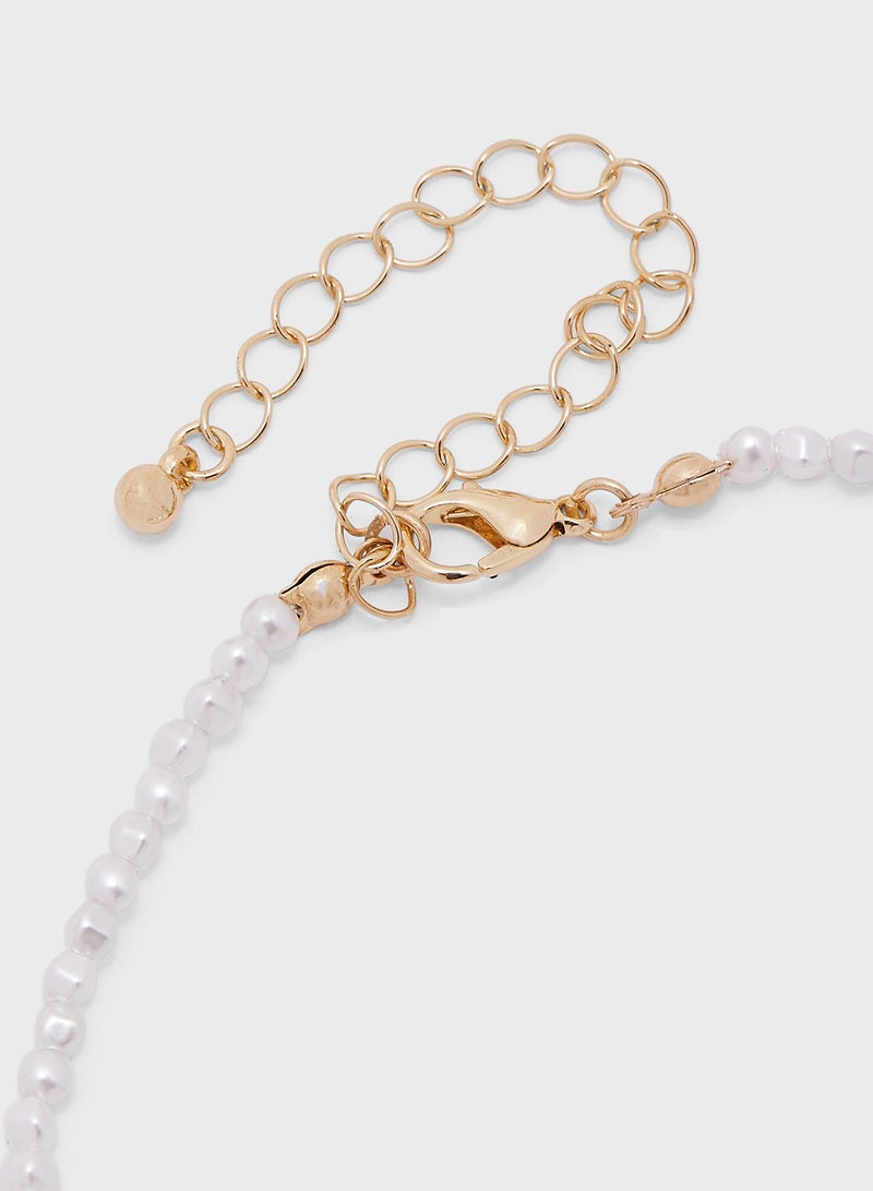 Ginger Diamante Strawberry Pendant Necklace  - Image 3