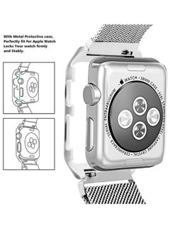 Generic Milanese Loop Stainless Steel Strap With Magnetic Clasp For Apple Watch 38/40/41 mm Series 5/6/7 Silver  - Image 3