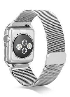 Generic Milanese Loop Stainless Steel Strap With Magnetic Clasp For Apple Watch 38/40/41 mm Series 5/6/7 Silver  - Image 1