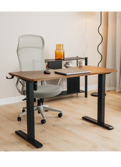 SkyLand Electric Height Adjustable Desk, Ergonomic Sit-Stand Desk with Wireless Charging, USB&Type-C Ports, Home Office Workstation (Black)  - Image 1