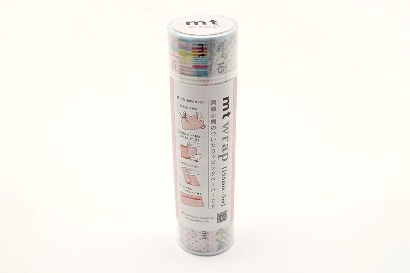 MT mt Washi Wrapping Paper, Stamp Deco, 155 mm x 5 mtrs (Pack of 1) - Image 2