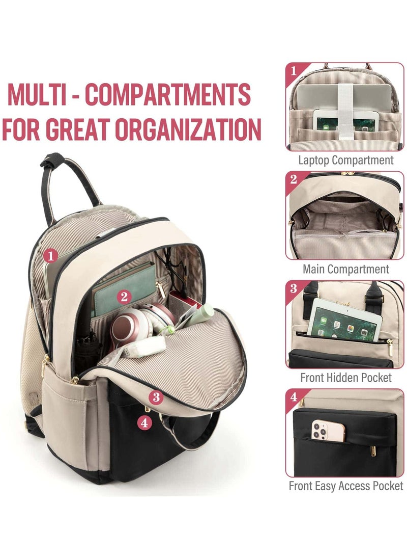 Anmi Laptop Backpack, 15.6 Inch Laptop Bag with USB Port Fashion Waterproof Casual Backpacks - Image 2