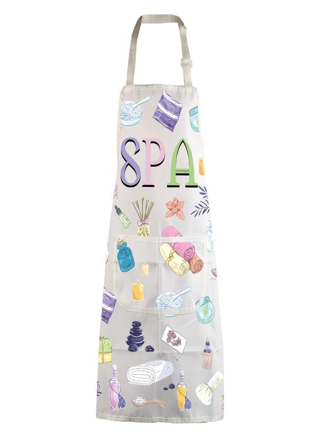 MBMSO SPA Apron with Pockets SPA Massage Gifts SPA Apron for Aesthetician Gifts Massage Therapist Masseuse Masseur Gift Apron (SPA Apron-w) - Image 1