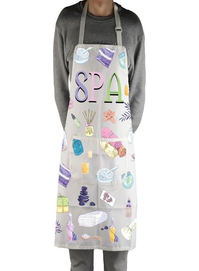 MBMSO SPA Apron with Pockets SPA Massage Gifts SPA Apron for Aesthetician Gifts Massage Therapist Masseuse Masseur Gift Apron (SPA Apron-w) - Image 4
