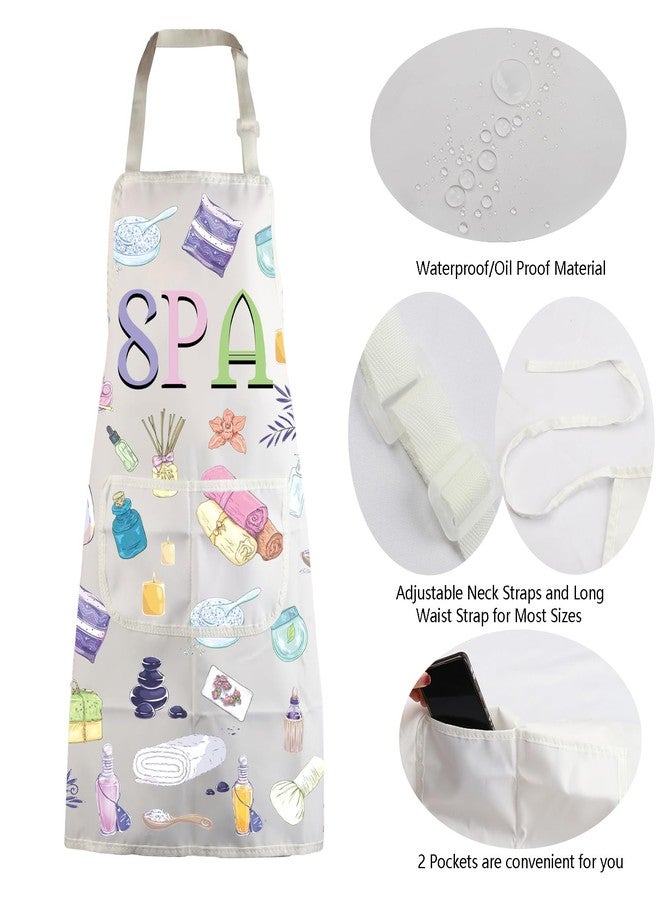 MBMSO SPA Apron with Pockets SPA Massage Gifts SPA Apron for Aesthetician Gifts Massage Therapist Masseuse Masseur Gift Apron (SPA Apron-w) - Image 5