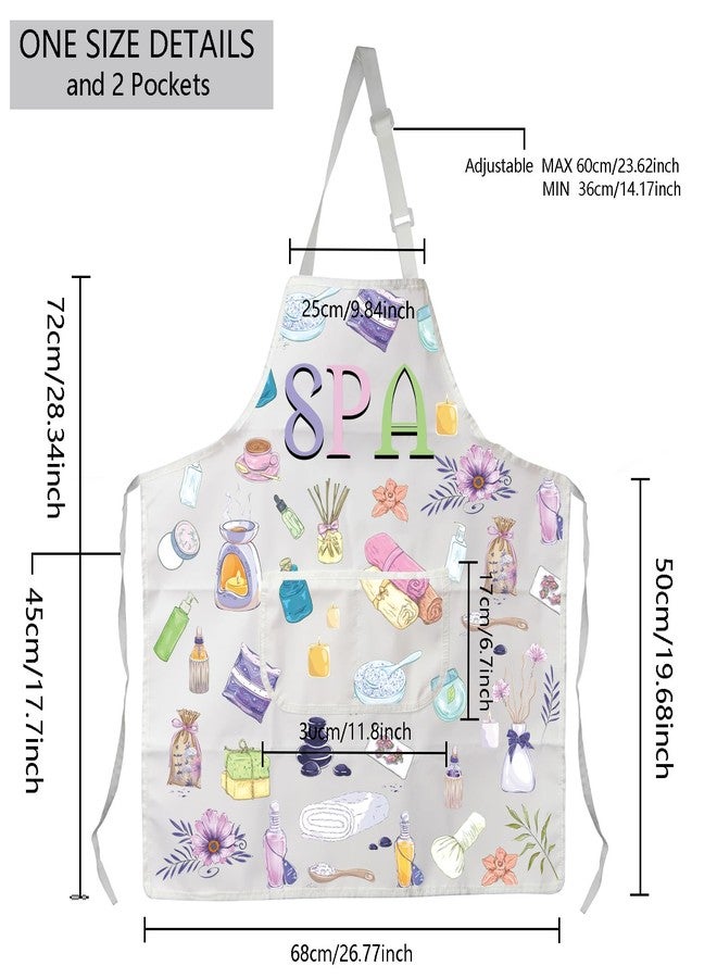 MBMSO SPA Apron with Pockets SPA Massage Gifts SPA Apron for Aesthetician Gifts Massage Therapist Masseuse Masseur Gift Apron (SPA Apron-w) - Image 2