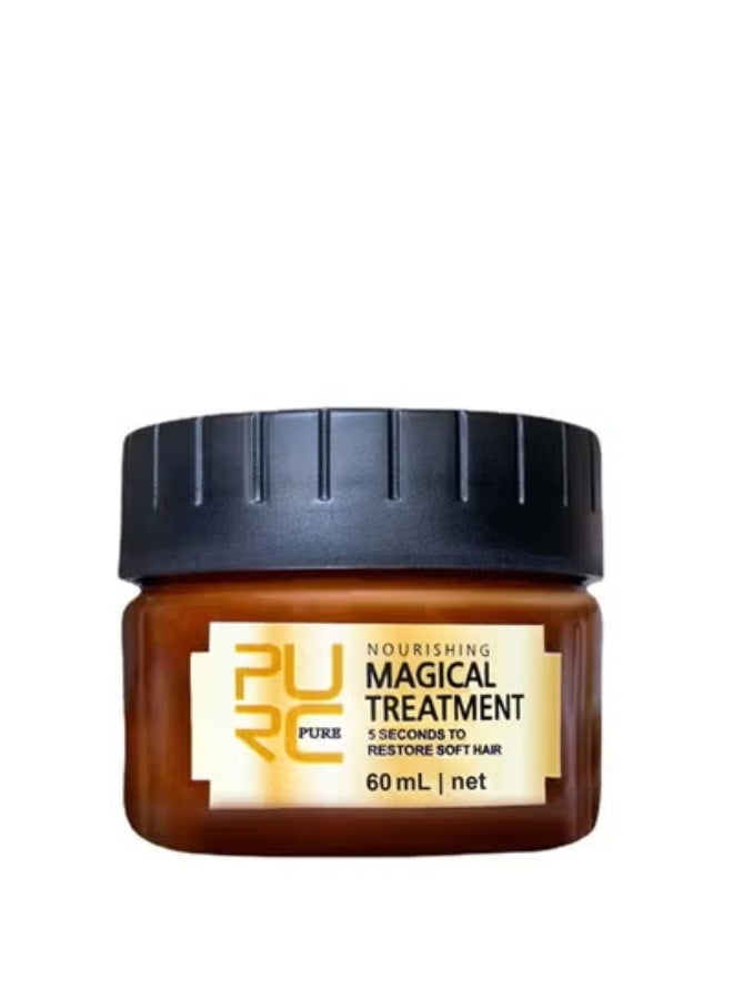 PURC Pure Magical Hair Mask 60ml Keratin Argan Hair Treatment 5 Seconds Mask Root Repair Nourishing - Image 2
