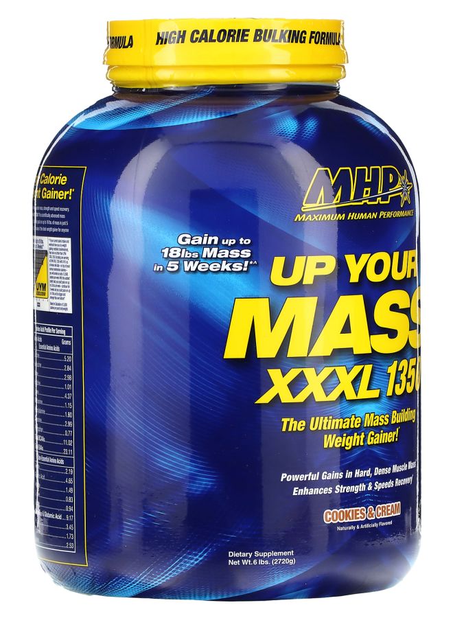 MHP زيادة الكتلة XXXL 1350 بسكويت وكريمة 6 أرطال (2720 جرام) - Image 2
