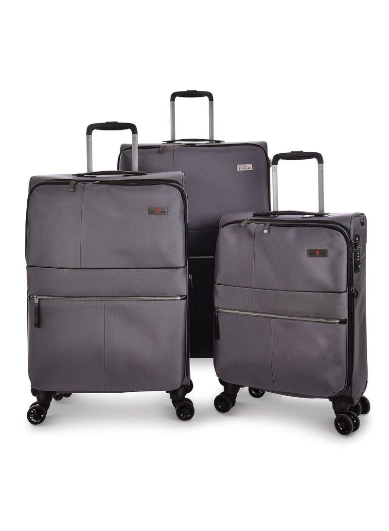 إيكولاك طقم ترولي قماش مريح  قطع رمادي - Image 1