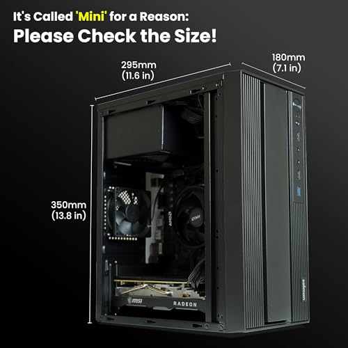 ZALMAN صندوق كمبيوتر زالمان T6 MINI مدمج M-ATX، هيكل صغير Micro-ATX Mini-ITX SFF SFX HTPC، USB 3.0، مروحة مثبتة مسبقًا 1 × 80 مم، محطة عمل كمبيوتر مكتبي صغيرة الحجم توفر المساحة. - Image 2