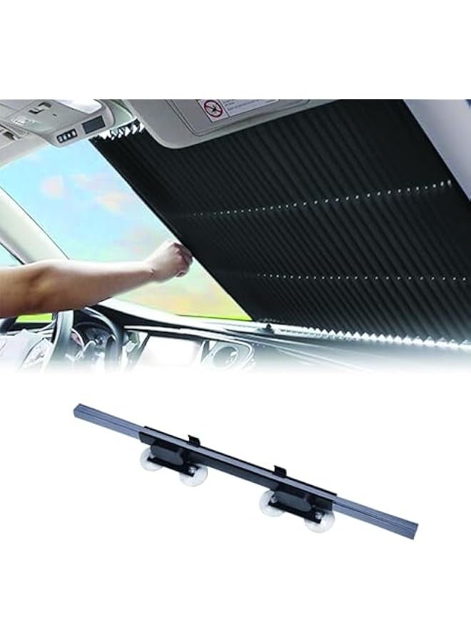Sun Protection Car Windscreen Interior, Foldable Summer Cover for Car Windscreen 70 x 160 cm, Retractable Front Sun Protection Sun Shade UV Protection for Most Cars - Image 1