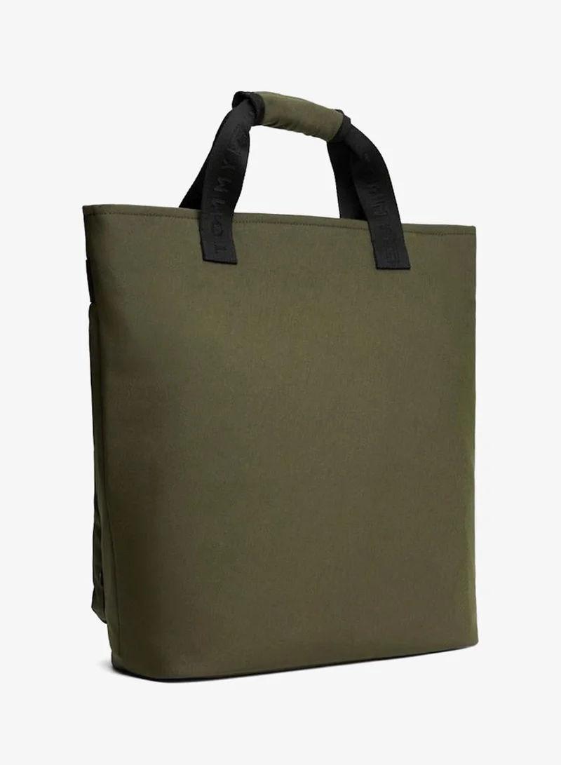 TOMMY HILFIGER Foxhunt Green Casual Tote Bag  | Best Price UAE