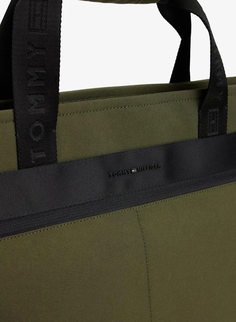 TOMMY HILFIGER Foxhunt Green Casual Tote Bag  | Best Price UAE