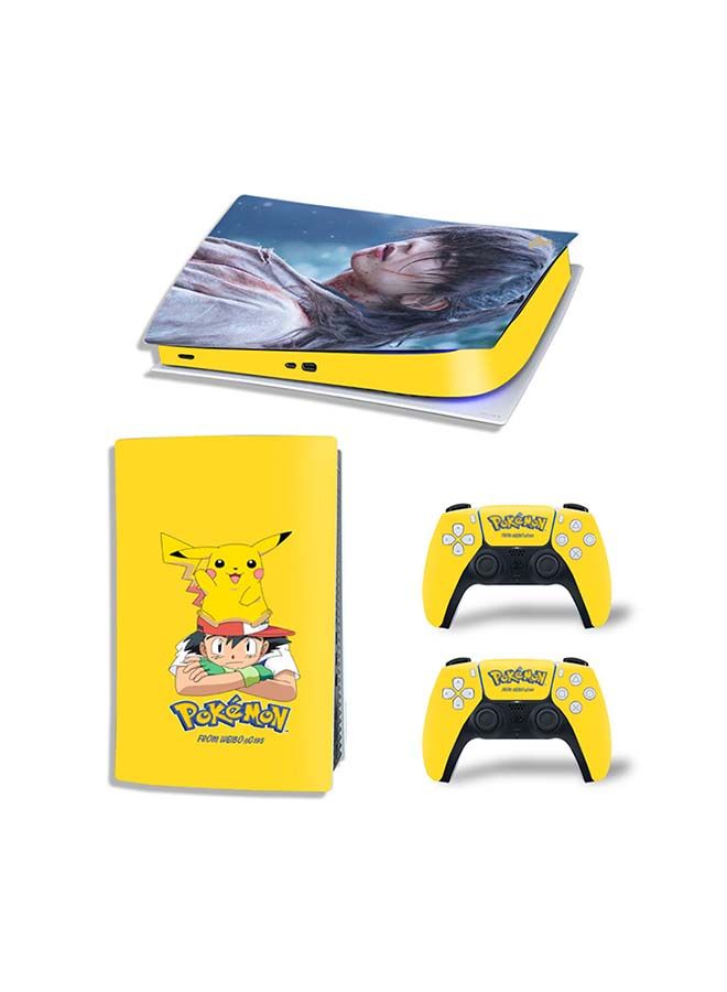 NIBEMINENT Console And Controller Decal Sticker Set For PlayStation 5 Digital Version