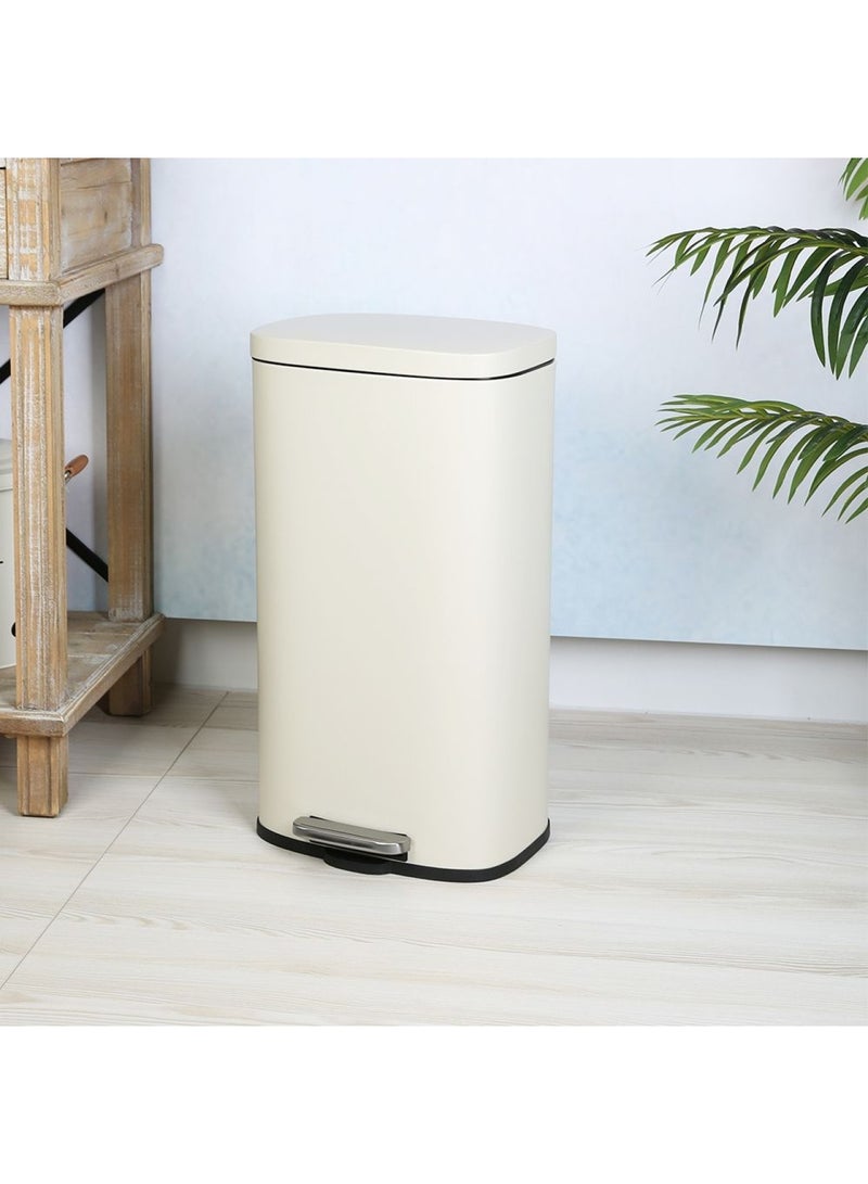 DANUBE HOME Falcon 30L Pedal Bin Soft Close Iron With Powder Coating 34 X 23.5 X 63.5Cm  - Image 1