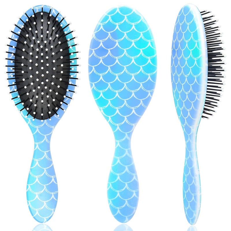 Kids Hair Brush Girls Toddler Wet Dry Detangling Hair Brush for Curly Thick Hair PainFree Comb Girls Kids Women Unicorn Mermaid