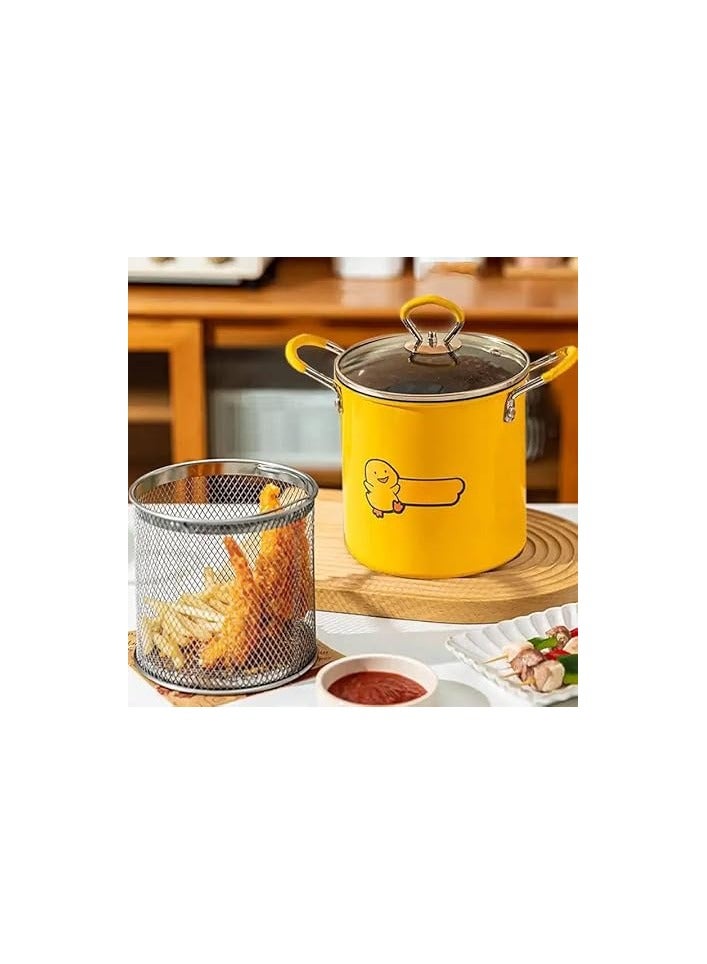 قلاية يابانية تحمير تيفال 2 لتر بالباسكت وغطاء زجاجي المكونات: حلة + غطاء زجاج حراري + باسكت شبك + مقبض استانلس - Image 2