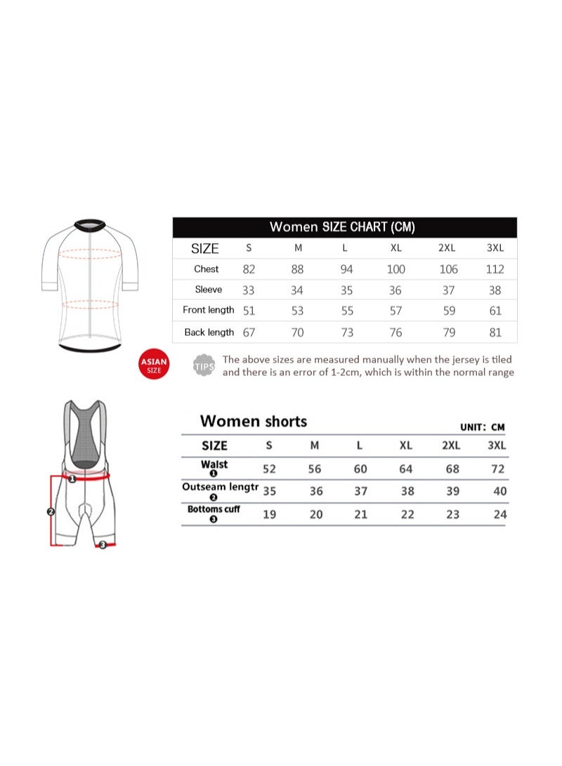 KUYING GR New Summer Outdoor Sunscreen Moisture Absorption Quick Drying Bicycle Women's Cycling Clothing Set - Image 2