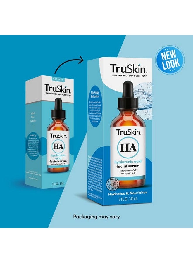 تروسكن سيروم حمض الهيالورونيك من تروسكين للوجه + 7 مكونات فائقة الترطيب - أفضل سيروم للوجه لترطيب البشرة ونفخها وتنعيم الخطوط الدقيقة، 2 أونصة سائلة - Image 2