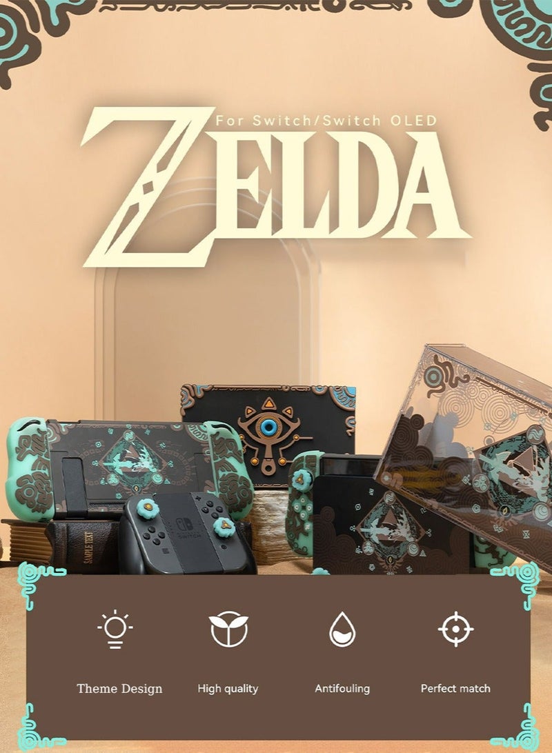 The Legend of Zelda Acrylic Clear Dust Display Box Cover for Switch/OLED Dock, Assemble Waterproof Cover Case Compatible with Nintendo Switch/OLED Charging Dock Accessories - Image 2