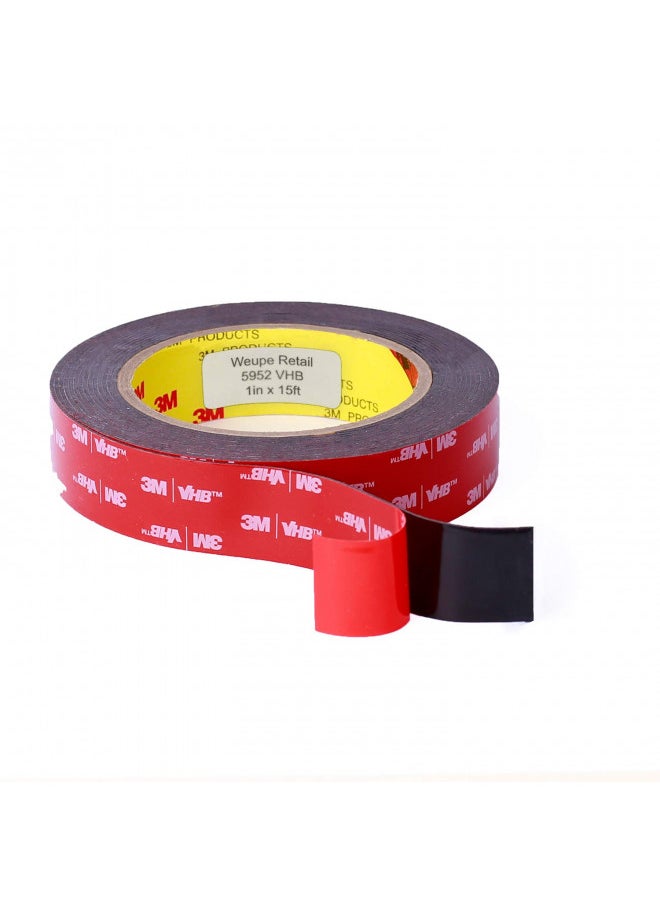 Scotch  5952 VHB Tape: 2.5cm . x 15 ft. (Black)  - Image 2