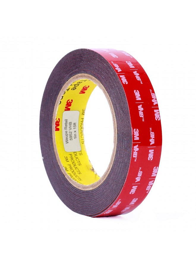 Scotch  5952 VHB Tape: 2.5cm . x 15 ft. (Black)  - Image 1