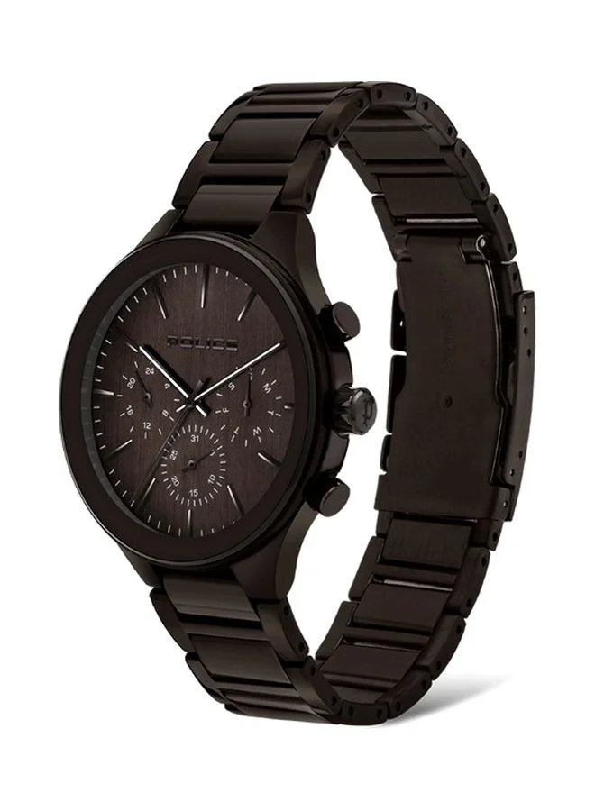 POLICE Gifford Brown Dial Brown Stainless Steel Bracelet Analog Watch for Men 50mm