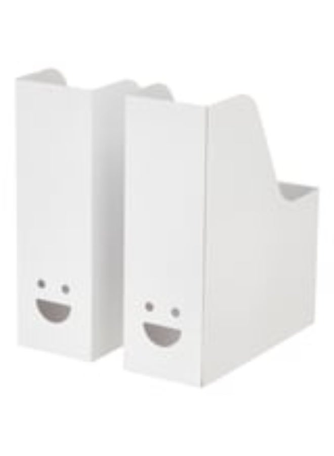 أيكيا حافظة تنظيم مجلات وأوراق قابلة للطي - ورق مقوّى مُعاد تدويره - سهلة النقل والتخزين - Image 1