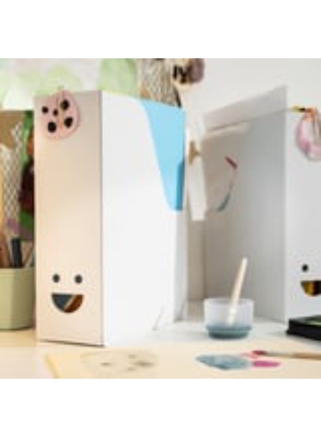 أيكيا حافظة تنظيم مجلات وأوراق قابلة للطي - ورق مقوّى مُعاد تدويره - سهلة النقل والتخزين - Image 5