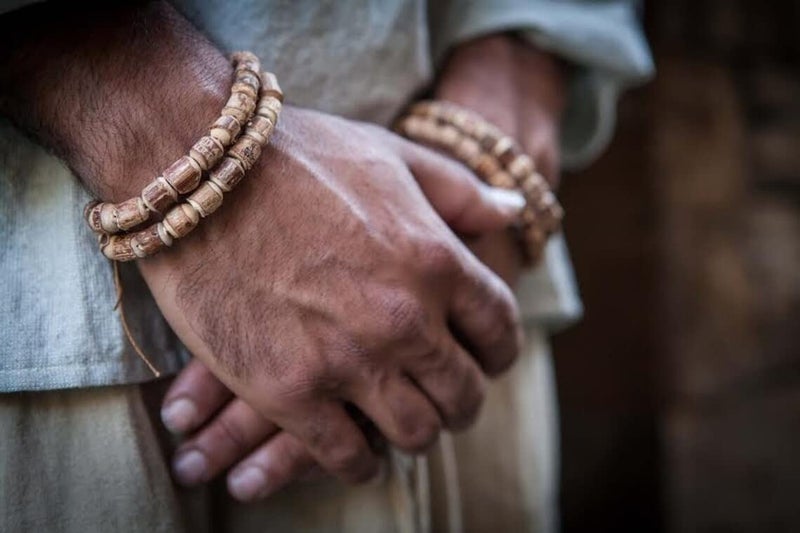 RDK Authentic Tulsi Wood Wristband – 100% Pure & Sacred Prayer Bracelet | Yoga, Meditation, Wrist Rosary | Pack of 2 - Image 2