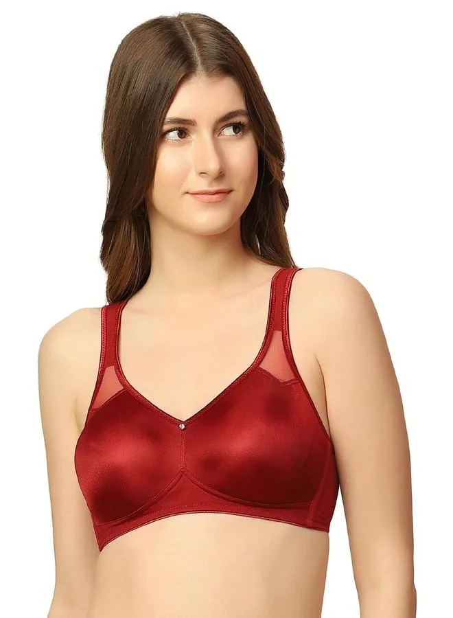 ترايامف Triumph International Women Minimizer 121 Wireless Non Padded Comfortable High Support Big Cup Bra | 40C | Pack of 1(100I527 UC)