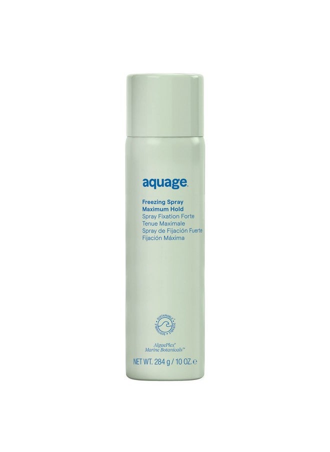 Aquage Freezing Spray Powerful Hold Hairspray Nonsticky Provides Humidity Resistance And Maximum Shine 10 Oz  - Image 1