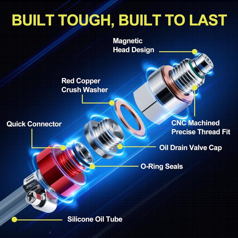 DEEFILL Magnetic Stainless Steel Oil Drain Valve - M12 x 1.25 - Image 5
