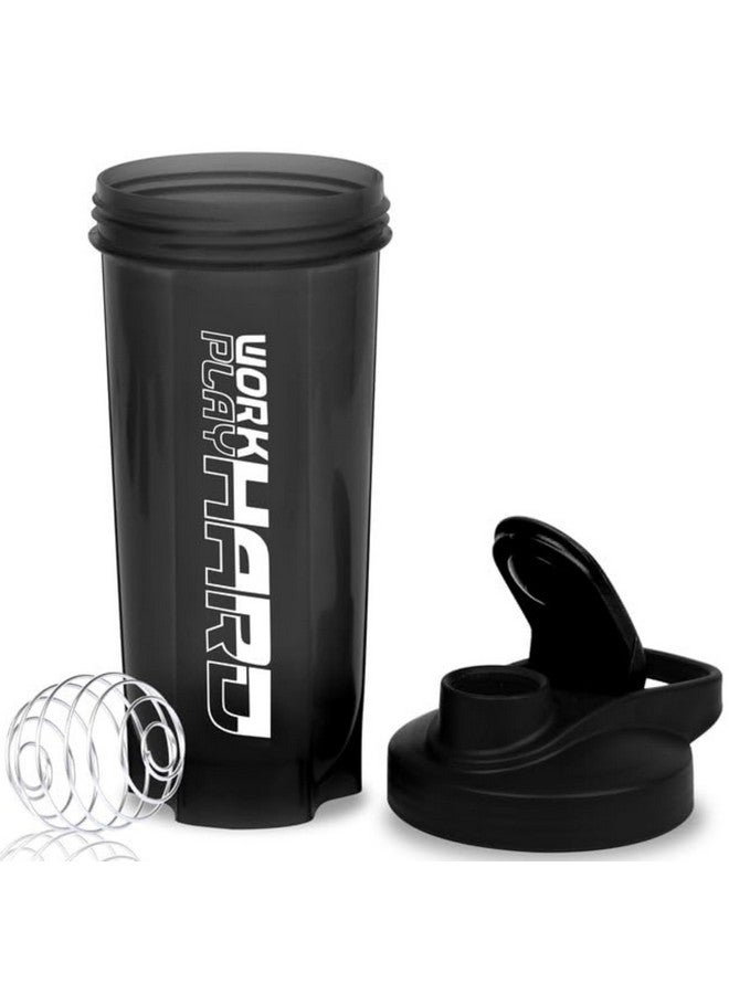 Zyro Gym Shaker for Protein Shake Leakproof Shaker Bottles for Protein, Preworkout and Bcaa Shake, Protein Shaker Bottle for Men and Women BPA-Free Material Plastic,Black - 700 Ml - Image 2