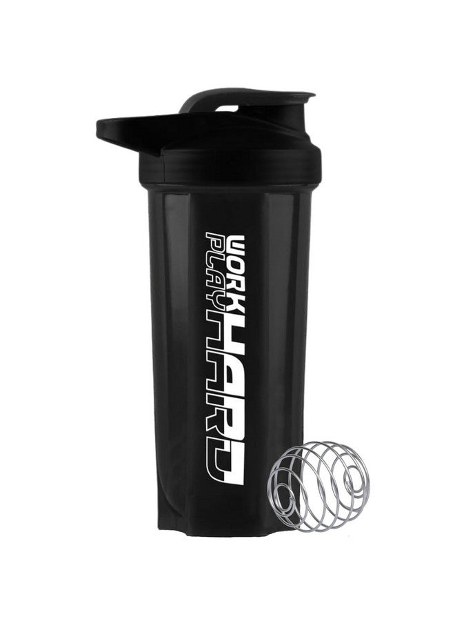 Zyro Gym Shaker for Protein Shake Leakproof Shaker Bottles for Protein, Preworkout and Bcaa Shake, Protein Shaker Bottle for Men and Women BPA-Free Material Plastic,Black - 700 Ml - Image 1