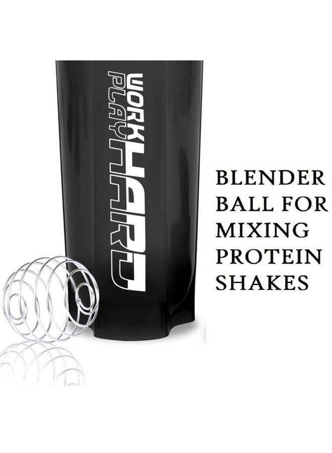 Zyro Gym Shaker for Protein Shake Leakproof Shaker Bottles for Protein, Preworkout and Bcaa Shake, Protein Shaker Bottle for Men and Women BPA-Free Material Plastic,Black - 700 Ml - Image 3