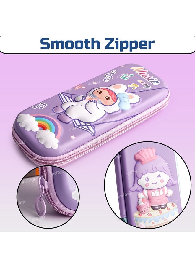 زيست فور تويز حافظة أقلام Zest 4 Toyz بتصميم كرتوني | جراب أقلام ثلاثي الأبعاد مقاوم للماء من مادة EVA | صندوق أدوات مكتبية | حقيبة تخزين كبيرة | لوازم مدرسية للأطفال - تصميم عشوائي (عبوة من قطعة واحدة)  - Image 5