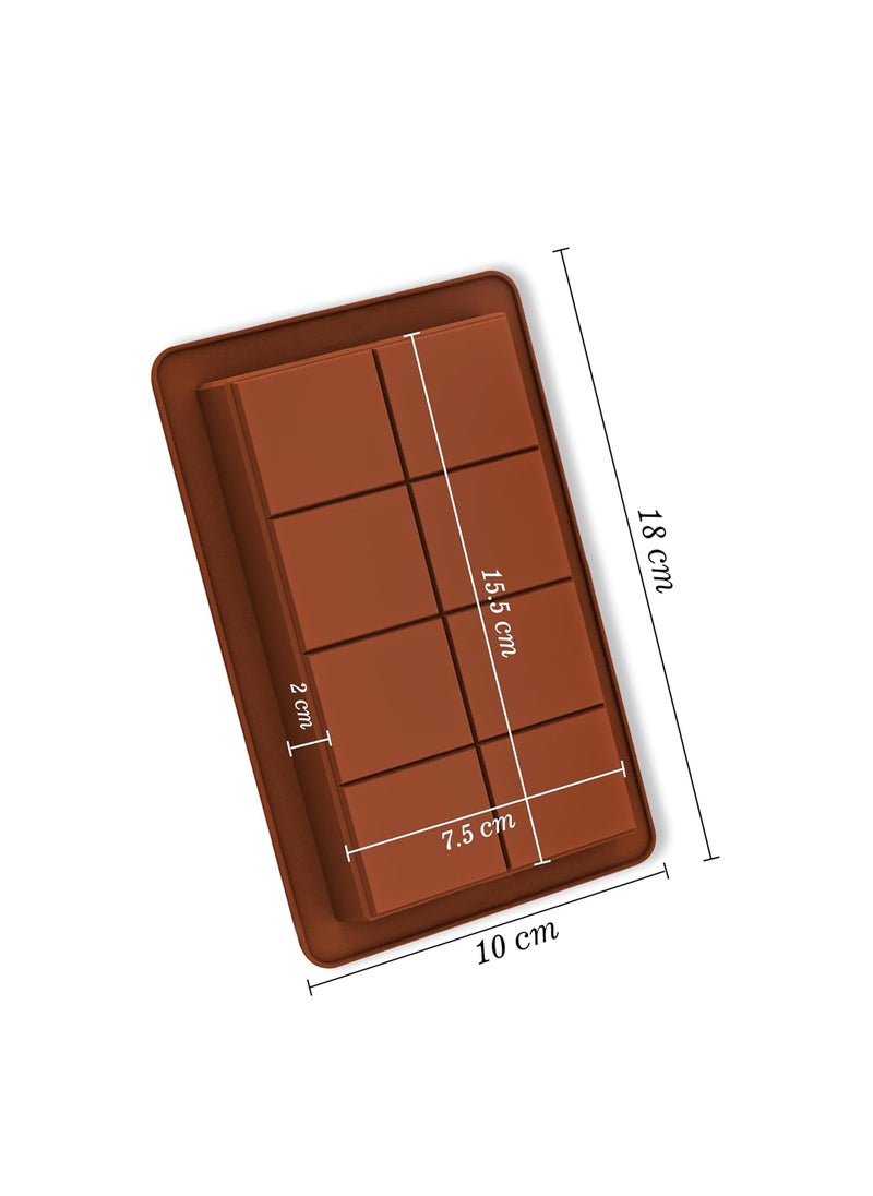 Karp KARP Silicone Chocolate Mould | Deep Chocolate Bar Mold for Dubai Chocolate Bar Pistachio | Kunafa Chocolate Mold (Small)  - Image 2